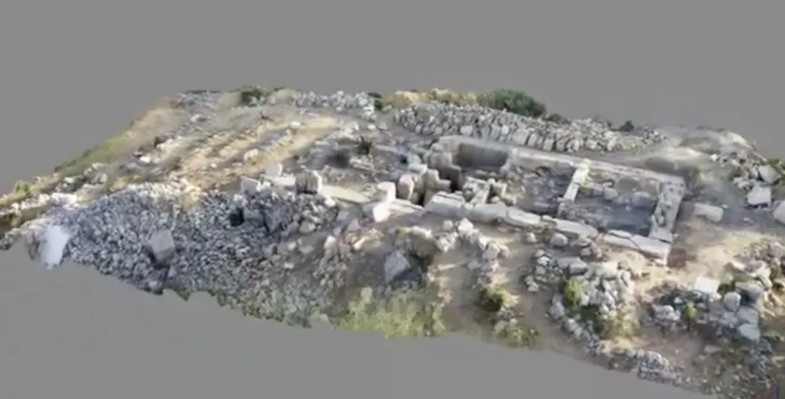 Modello fotogrammetrico 3D dello scavo di Qalaat el-Hosn